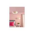 ALV5233 Alvaro 3 Light Flush Polished Chrome With Ivory shade