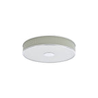 ALV6433 Alvaro 6 Light Flush Polished Chrome With Ivory shade