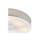 ALV6433 Alvaro 6 Light Flush Polished Chrome With Ivory shade