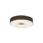 ALV6439 Alvaro 6 Light Flush Antique Bronze With Brown Shade