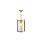 BIA0163 Bianka Pendant Bronze and Ribbed Glass