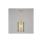 BIA0163 Bianka Pendant Bronze and Ribbed Glass