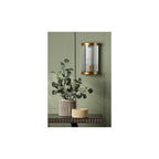 BIA0763 Bianka Wall Light Bronze and Ribbed Glass