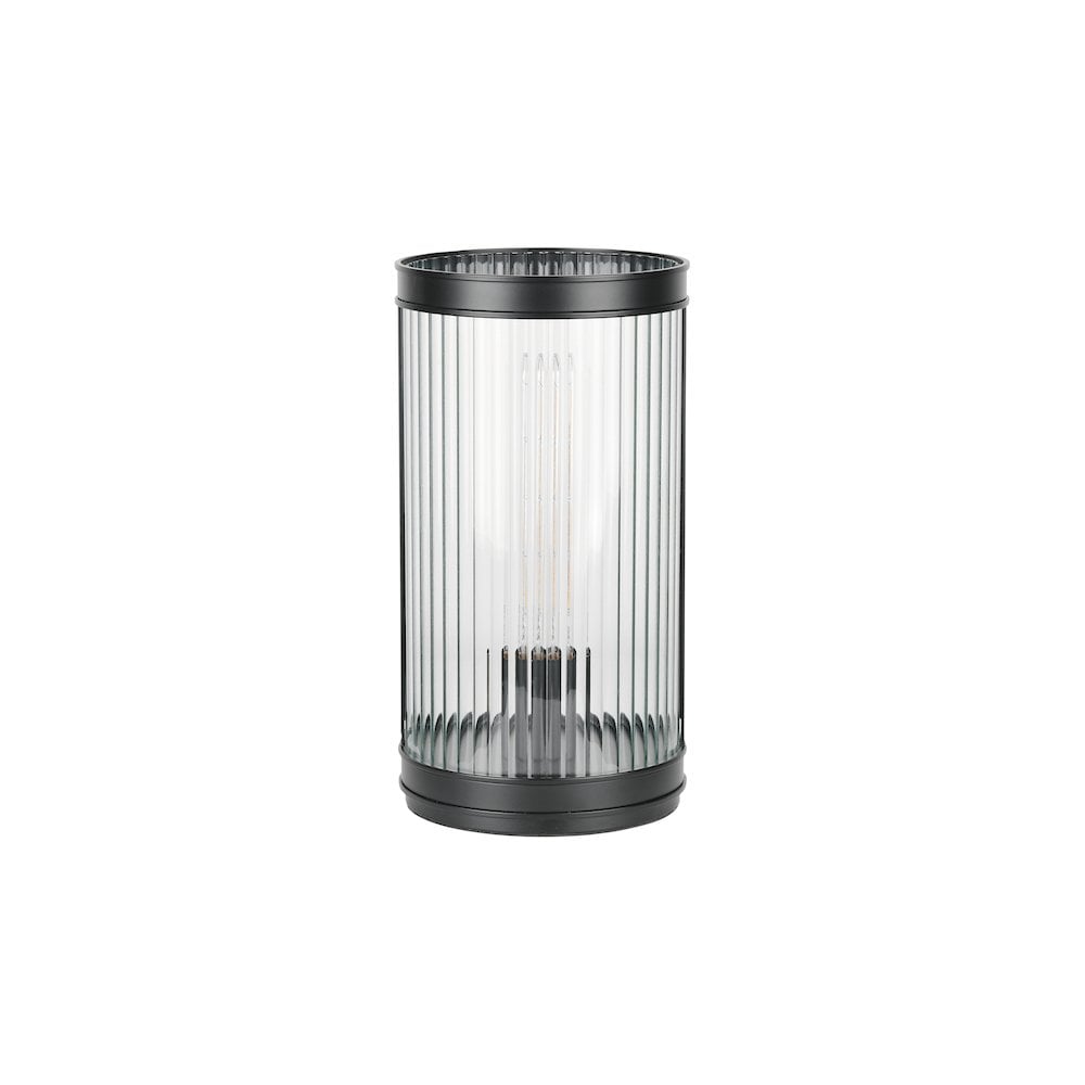 BIA4222 Bianka Table Lamp Matt Black and Ribbed Glass