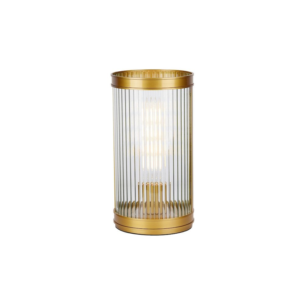 BIA4263 Bianka Table Lamp Bronze and Ribbed Glass (S)