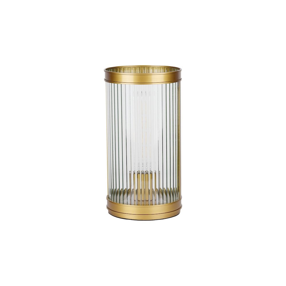 BIA4263 Bianka Table Lamp Bronze and Ribbed Glass (S)
