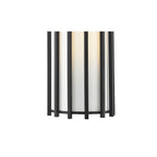 CAG0722 Cagliari Wall Light Matt Black With Ivory Shade