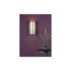 CAG0722 Cagliari Wall Light Matt Black With Ivory Shade