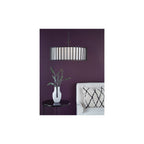 CAG0822 Cagliari 8 Light Armed Pendant Matt Black and Ivory