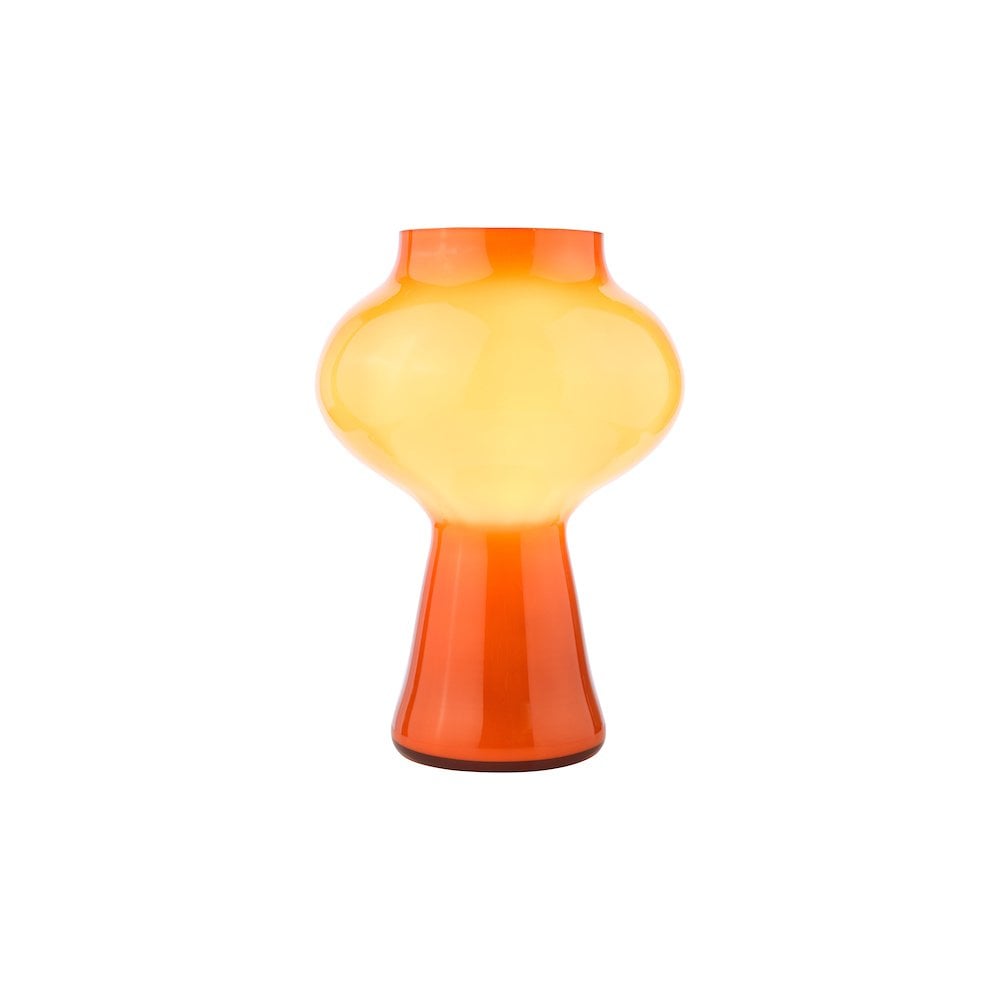 CHR4211 Chrissy Table Lamp Orange Art Glass