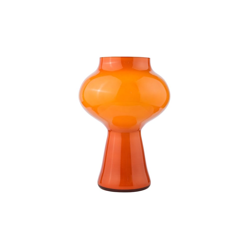 CHR4211 Chrissy Table Lamp Orange Art Glass