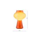 CHR4211 Chrissy Table Lamp Orange Art Glass