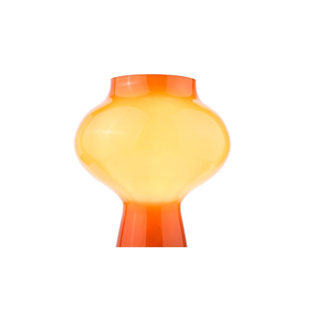 CHR4211 Chrissy Table Lamp Orange Art Glass