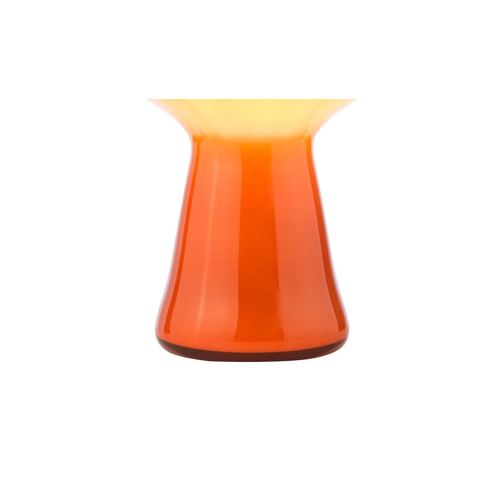 CHR4211 Chrissy Table Lamp Orange Art Glass
