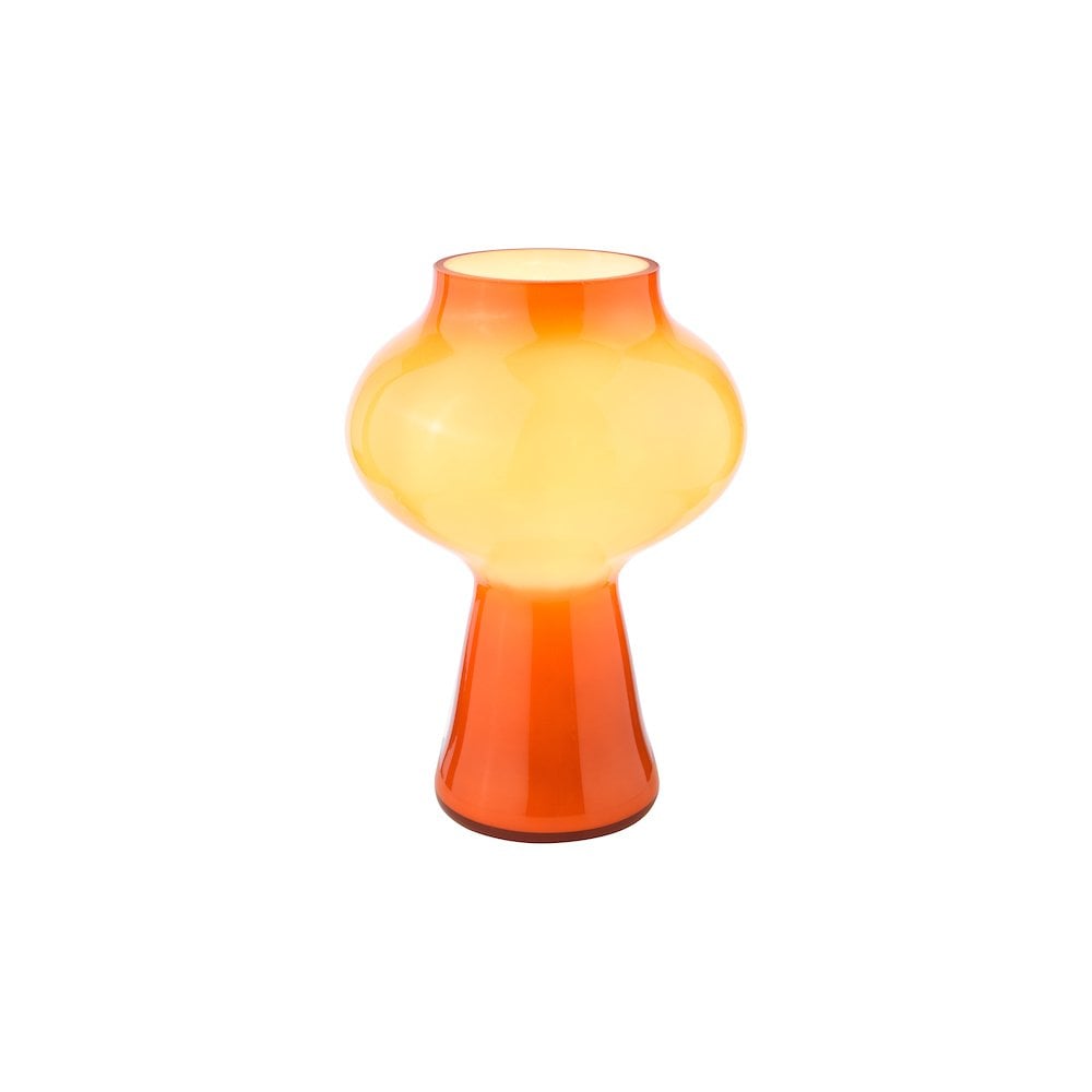 CHR4211 Chrissy Table Lamp Orange Art Glass
