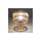 DEM4206 Demarius Table Lamp Amber Ribbed Glass