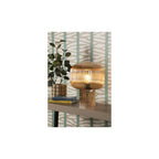 DEM4206 Demarius Table Lamp Amber Ribbed Glass