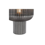 DEM4210 Demarius Table Lamp Smoked Ribbed Glass