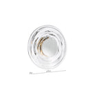 DEW0750 Dewey Wall Light Textured Glass and Polished Chrome LED