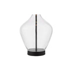 DRA4222 Drago Table Lamp Glass and Matt Black With Shade