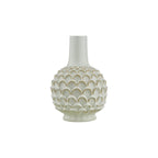 EDL422-CAS1639 Edlyn Table Lamp White Reactive Glaze With Shade