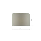 EDL422-CAS1639 Edlyn Table Lamp White Reactive Glaze With Shade