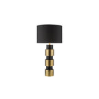 ELW4254 Elwyn Table Lamp Satin Gold and Satin Black With Shade