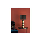 ELW4254 Elwyn Table Lamp Satin Gold and Satin Black With Shade