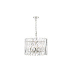 ENT0638 Entwine 6 Light Pendant Polished Nickel and Crystal