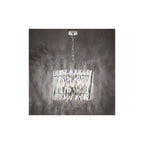 ENT0638 Entwine 6 Light Pendant Polished Nickel and Crystal