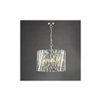 ENT0638 Entwine 6 Light Pendant Polished Nickel and Crystal