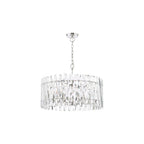 ENT0838 Entwine 8 Light Pendant Polished Nickel and Crystal