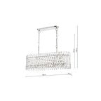 ENT2338 Entwine 10 Light Bar Pendant Polished Nickel and Crystal