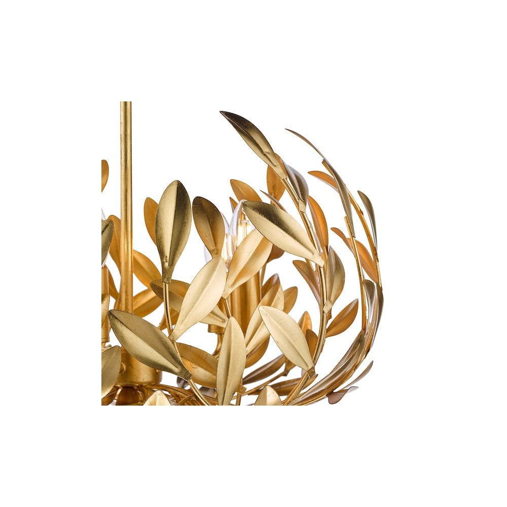 ERC0535 Ercilia 5 Light Pendant Gold Leaf