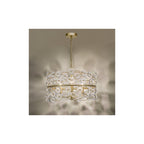 FON0335 Fonda 3 Light Pendant Satin Gold and Glass