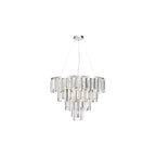 FUE0550 Fuentes 5 Light Pendant Polished Chrome and Crystal