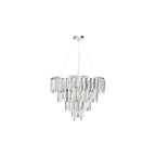 FUE0550 Fuentes 5 Light Pendant Polished Chrome and Crystal