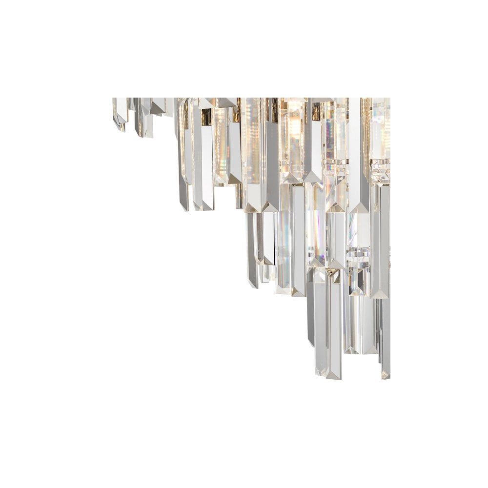 FUE0550 Fuentes 5 Light Pendant Polished Chrome and Crystal