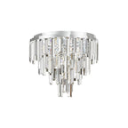 FUE4850 Fuentes 5 Light Flush Polished Chrome and Crystal