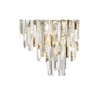 FUE4850 Fuentes 5 Light Flush Polished Chrome and Crystal