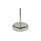 GLY4238 Glynis Table Lamp Polished Nickel and Smoked Ribbed Glass