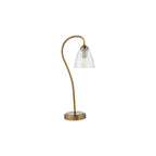 GLY4263 Glynis Table Lamp Antique Bronze and Ribbed Glass