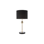JIL4222 Jillian Table Lamp Marble and Polished Gold With Shade