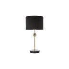JIL4222 Jillian Table Lamp Marble and Polished Gold With Shade