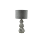 LOR4239 Lorelai Ceramic Table Lamp Grey With Shade