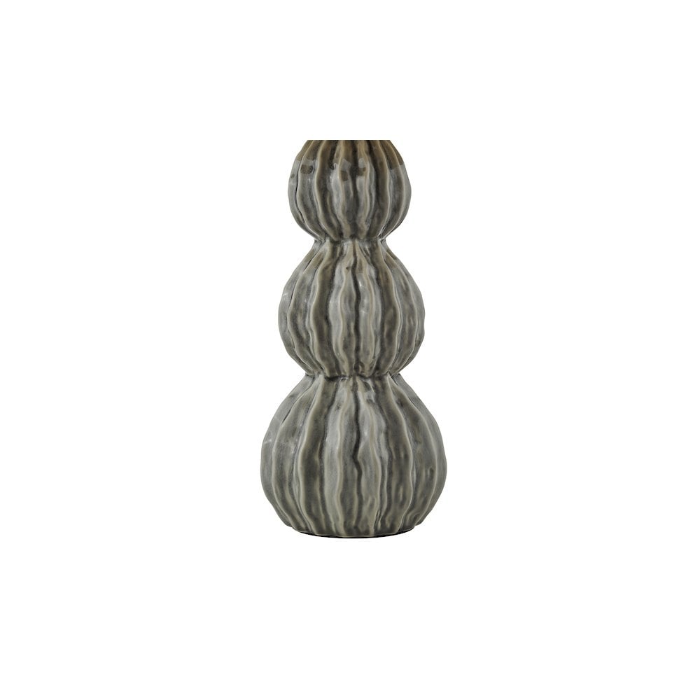 LOR4239 Lorelai Ceramic Table Lamp Grey With Shade