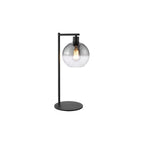 LYC4222 Lycia Table Lamp Matt Black and Smoked Ombre Glass