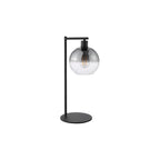 LYC4222 Lycia Table Lamp Matt Black and Smoked Ombre Glass