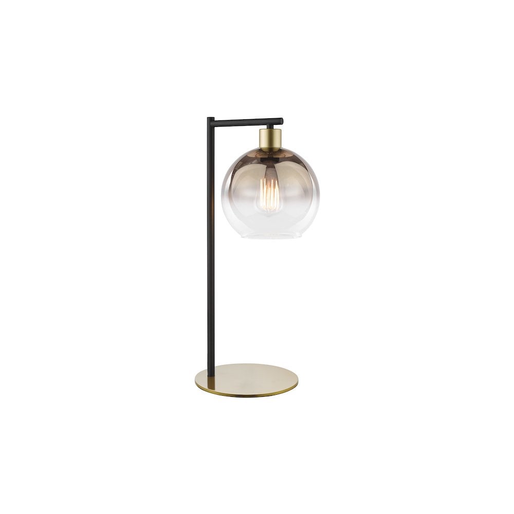 LYC4235 Lycia Table Lamp Satin Gold and Gold Ombre Glass