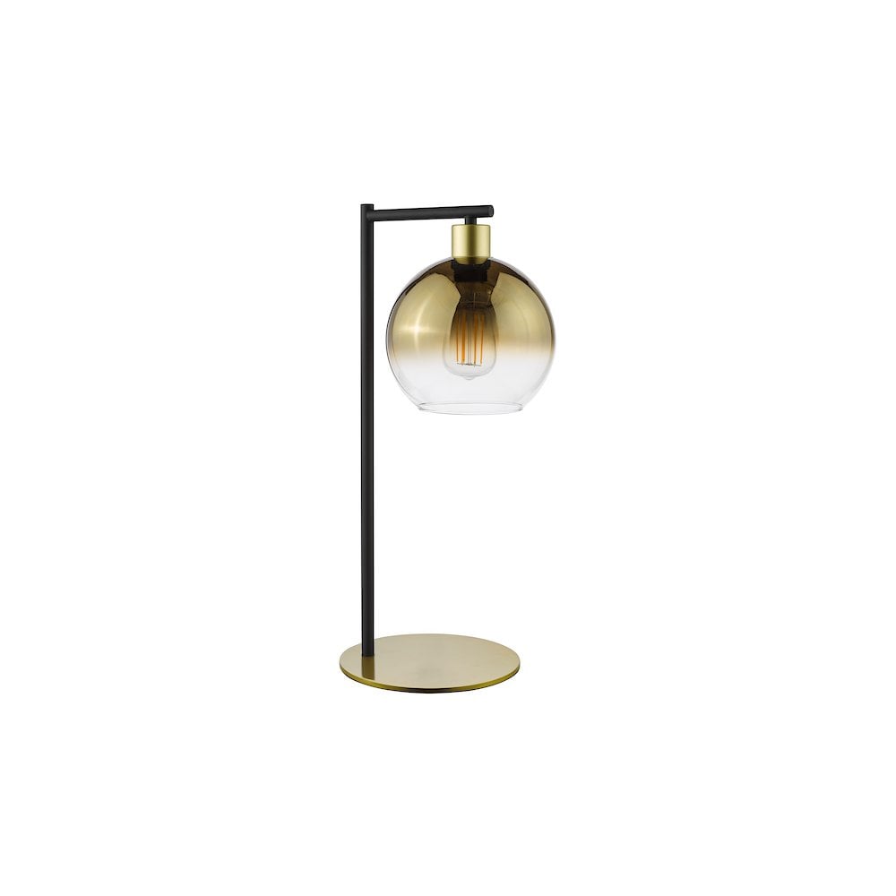 LYC4235 Lycia Table Lamp Satin Gold and Gold Ombre Glass